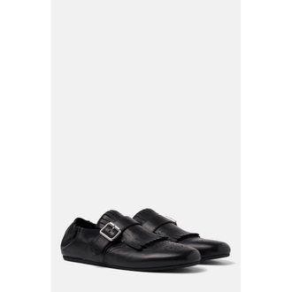 Scarosso Julian Monks in Black - Calf at Nordstrom, Size 40.5