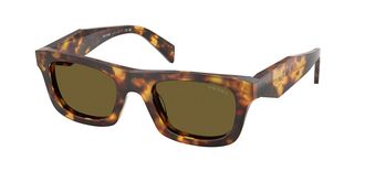 Prada PR C06SF Asian Fit 14L09Z Womens Sunglasses Tortoiseshell Size 53