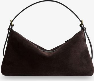 ATP Atelier Womens Shoulder Bag Castellare Suede Brown