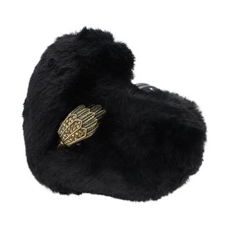 Kurt Geiger Heart F Fur Charm - Dames - Accessoires - Zwart - Maat: ONE Size