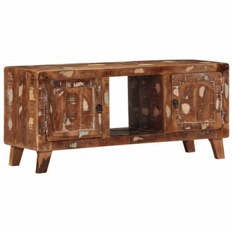 Berkfield Home TV Cabinet 105x46x32 cm Solid Wood Reclaimed in Brown | Size: 105 x 46 x 32 cm