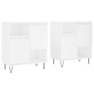 Berkfield Home Sideboards 2 pcs White Engineered Wood