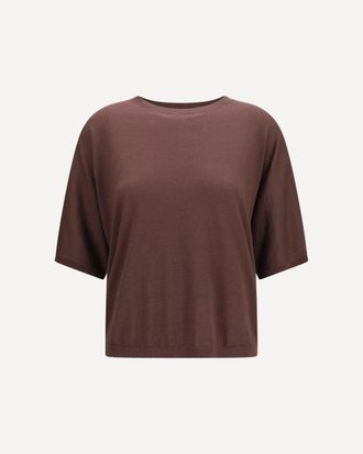 Brunello Cucinelli Short-sleeve cashmere and silk Sweater Female M
