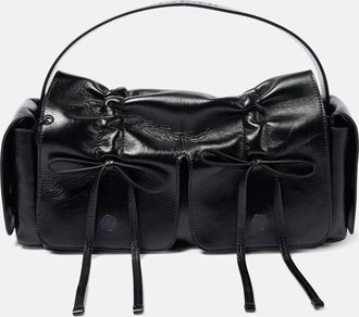 Acne Studios Bow-detail leather tote bag