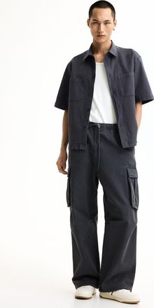 H&M Loose-fit Cargo Pants in Dark Gray at Nordstrom, Size X-Large