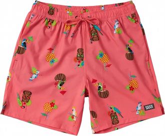 Saxx Mens Oh Buoy 2In1 Volley 7 Shorts In Birds Of Paradise