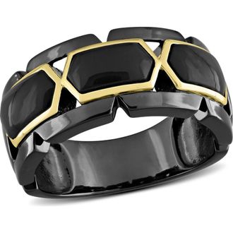 Delmar Mens Onyx Bang Ring in Black at Nordstrom Rack, Size 12