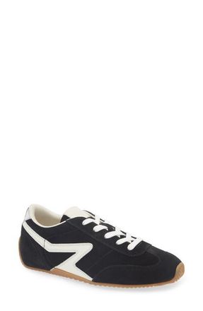 Rag & Bone Retro Runner Slim Ultra Sneaker in Black White at Nordstrom, Size 5.5Us