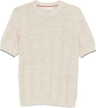 Brunello Cucinelli Short Sleeve Sweater