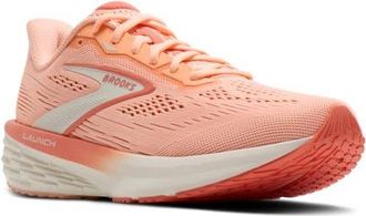 Brooks Launch 12 Running Sneaker in Peach/coconut/peach Echo at Nordstrom, Size 10.5
