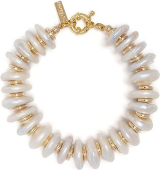 Éliou Éliou - Gold-Plated Elke Pearl Bracelet - Womens - Pearl/Gold Plated