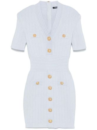 Balmain Midi Dress With Buttons