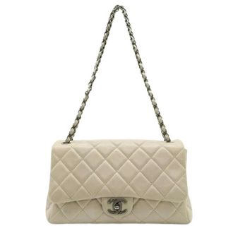 Chanel Pre-owned Vintage Shoulder Bag - Dames - Pre-owned - Beige - Maat: ONE Size Zijde