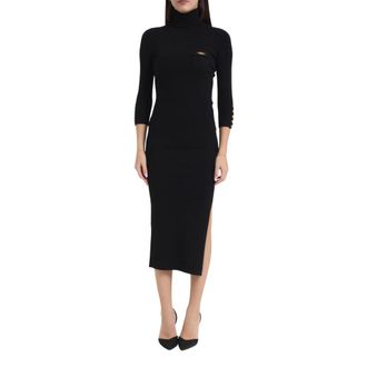 Elisabetta Franchi Dames, Jurken, Zwart, Maat: M Zijde