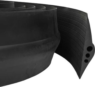 vidaXL Sello De Piso Para Garaje Negro 75 X 12 Mm 1,5 M Caucho Epdm Vidaxl