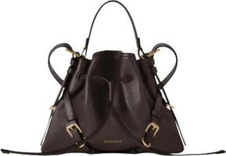 Givenchy Small Voyou Bucket Bag - Dames - Schoudertassen - Bruin - ONE Size - Leer - Tassen