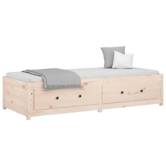 Berkfield Home Beautiful Day Bed 90x190 cm Single Solid Wood Pine in Natural