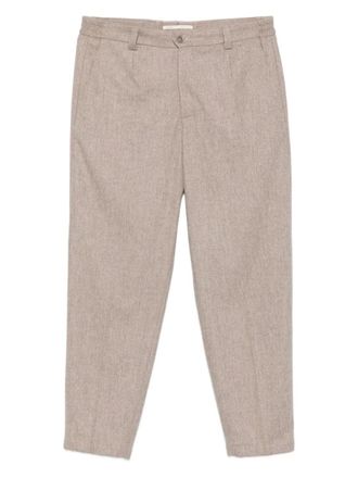 BRIGLIA 1949 Geplooide broek met knopen - Beige