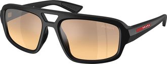 Prada PS B11SU 1BO40Z Mens Sunglasses Black Size 57