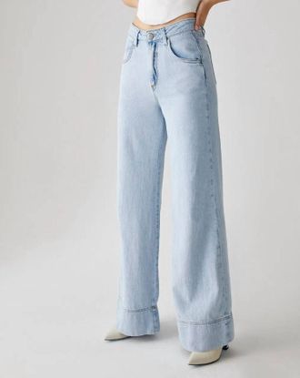 Shaft Shaft Five Denim In Marble Bleach