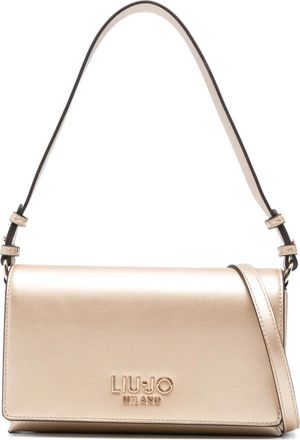 Liu Jo Borsa a tracolla con placca logo - Oro
