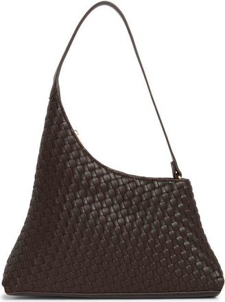 JW PEI Lyra Faux Leather Shoulder Bag in Dark Brown at Nordstrom