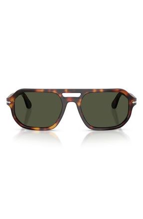 Persol 59mm Guido Pillow Sunglasses in Havana /Green at Nordstrom