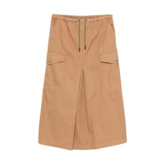 Herno Midi Skirts, female, Beige, Size: 2XS Midi Skirt