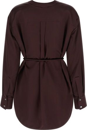 Tory Burch Viscose Satin Blouse - Burgundy