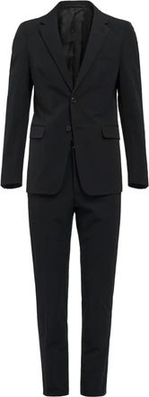 Prada Pak met enkele rij knopen - Zwart