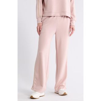 T Tahari Braided Trim Scuba Knit Pants in Dusty Pink at Nordstrom Rack, Size X-Large