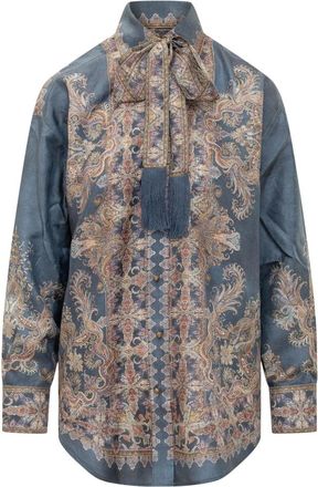 Zimmermann Shirts - Dames - Overhemden - Blauw - S - Overhemden