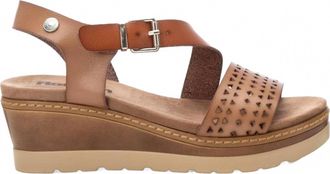 Refresh Womens Wedge Sandal In Taupe