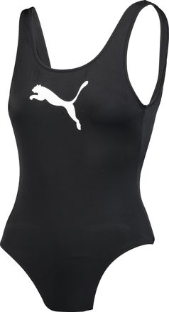 Puma Badeanzug PUMA PUMA SWIM WOMEN SWIMSUIT, Damen, Gr. XL, N-Gr, schwarz, Obermaterial: 80% Polyamid, 20% Elasthan, Badeanz&uuml;ge Badeanzug, mit Logoprint v