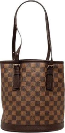 Louis Vuitton Pre-owned Bucket Bags, female, Brown, Size: ONE SIZE Pre-owned The Marais Bucket Bag