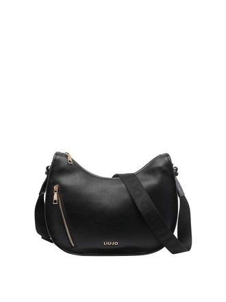 Liu Jo Black Logo Hobo Bag