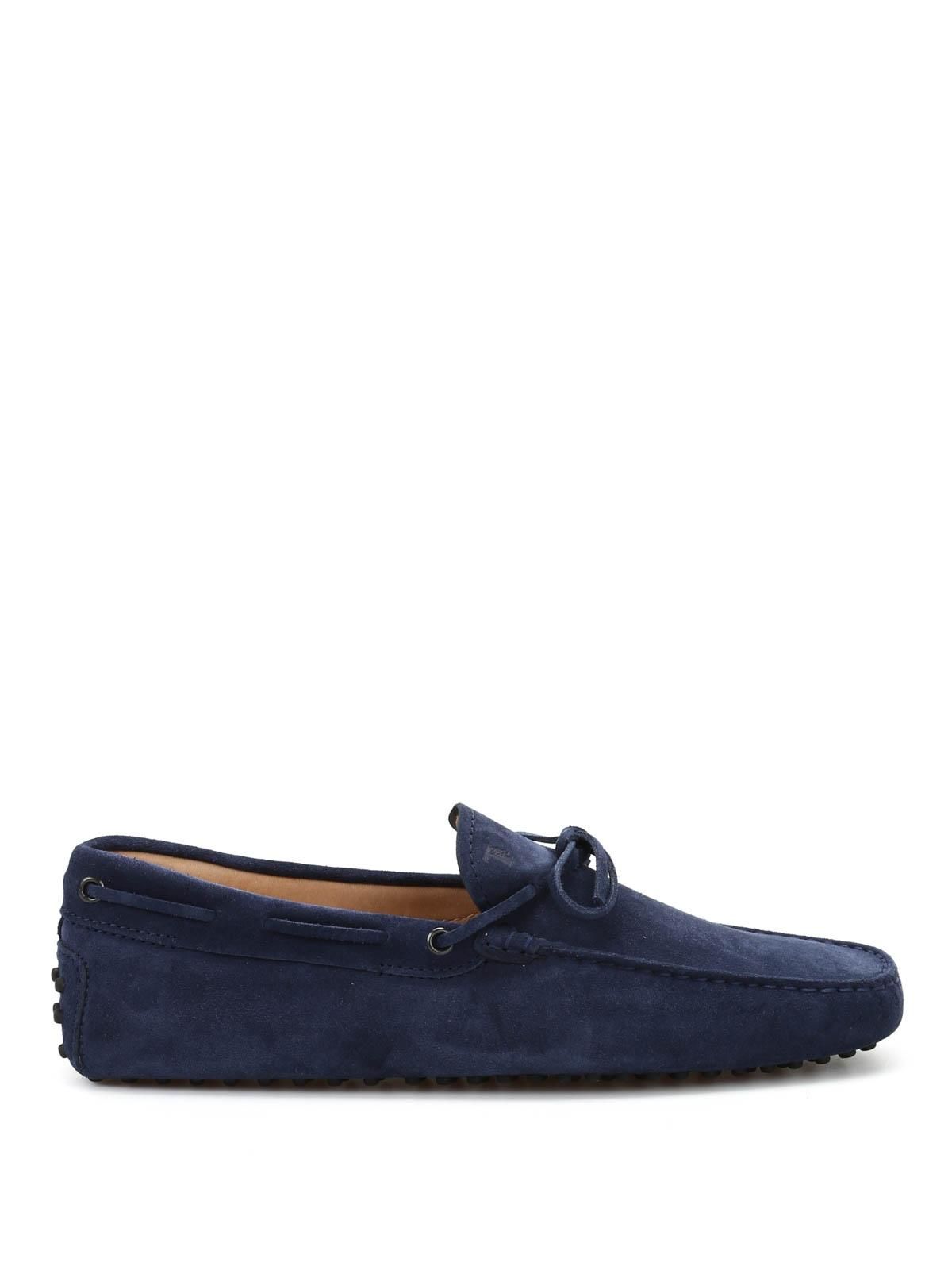 Tods Blue Suede Moccasin - NWT Man BLUE Loafers in Suede XXM0ZF0Q920RE08MCU805 | Tods main image 4