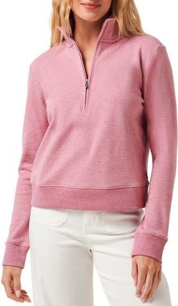 Travis Mathew Cloud Half Zip Pullover in Heather Foxglove at Nordstrom Rack, Size X-Large
