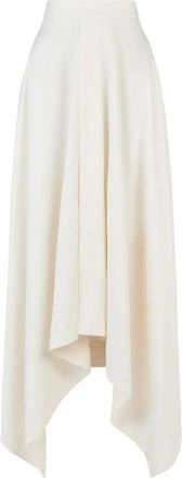 Tod's asymmetric high-waisted skirt - women - Fabric - 36 - White