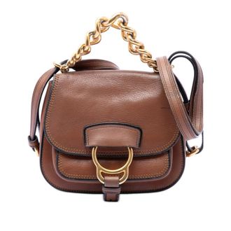 Miu Miu Pre-owned Miu Miu Mini Goatskin Madras Dahlia Satchel Ladies J1636YP1G1K8XBKD