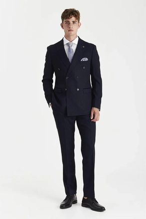 PAUL ANDREW 2 Piece Suit Prince Of Wales Checked Double Breasted