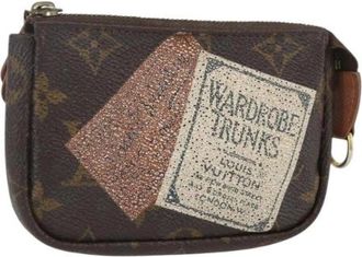 Louis Vuitton Pre-owned Canvas Mini Bag - Dames - Vintage Mini Tas - Bruin - ONE Size - Vintage
