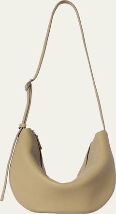 The Row Jouvette Crescent Shoulder Bag in Leather