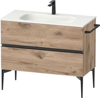 Duravit Duravit - Sivida Mueble Bajo Lavabo, 2 Cajones, Tirador Diamante