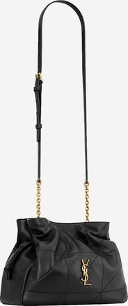 Saint Laurent Womens Shoulder Pochette Jamie Black Leather Bags