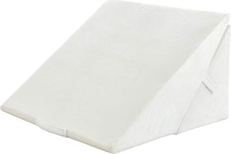 Costway Coj&iacute;n De Cu&ntilde;a De Espuma Para Cama Y Sof&aacute; Almohada De Cu&ntilde;a Con Funda Extra&iacute;ble Almohada Triangular Para Lectura Relax - Costway