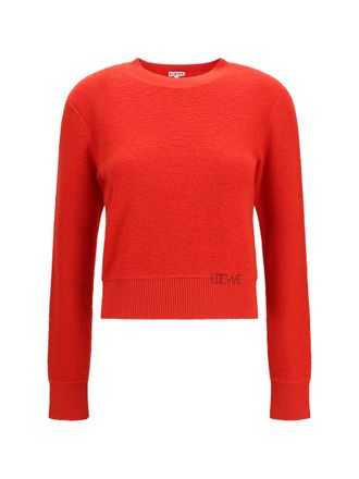 Loewe Wool Crew Neck Sweater - Red