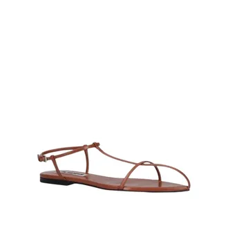 Jil Sander Flat Sandals, female, Brown, Size: 10 US Cage Flat Sandal