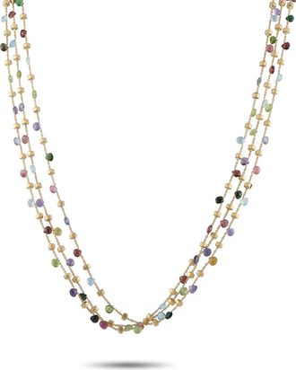 Marco Bicego 18K Yellow Gold Multi-Strand Gemstone Necklace MB08-062226