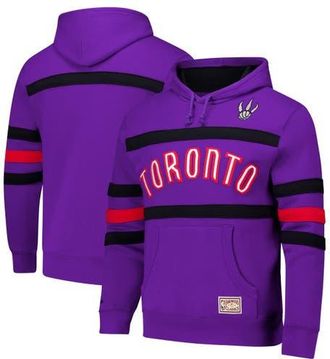 Mitchell & Ness Mens Mitchell & Ness Purple Toronto Raptors Hardwood Classics Nights Head Coach Pullover Hoodie at Nordstrom, Size Xx-Large